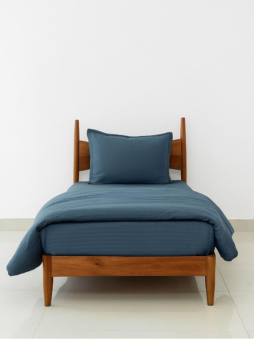 Sleeping Owls Colors210Tc Striped 100% Cotton 400Gsm Single Heavy Winter Comforter Dark Grey
