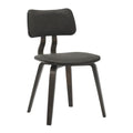 Modern Wooden Dining Chair, Dark Walnut Color Frame in Brown