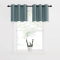 NICETOWN Blackout Valance Curtains, Short Kitchen Curtain Valances Room Darkening, Grommet Top Small Window Topper Treatment for