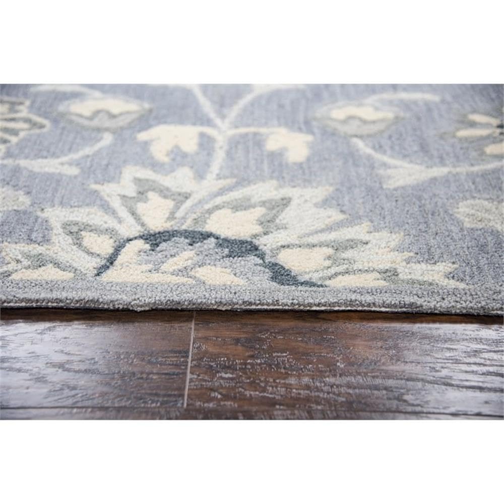 Rizzy Home Alora Decor Cascade 2'6" X 8' Floral Gray/Taupe/Tan Hand-Tufted Area Rug
