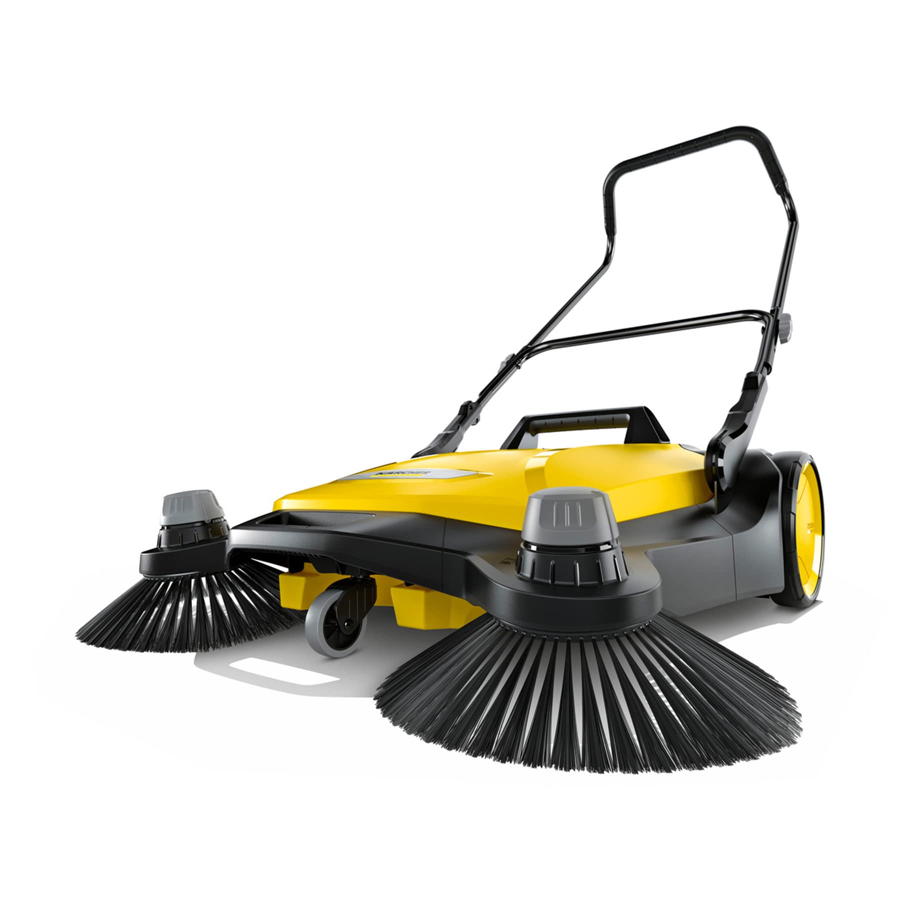 Krcher - S 6 Twin Walk-Behind Outdoor Hand Push Floor Sweeper - 10 Gallon Capacity - 33.9'' Sweeping Width - Sweeps up to 32,300