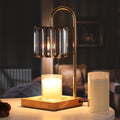 QENLAI Candle Warmer Lamp for Jar Candles, Electric Candle Warmer with 2 Bulbs, 2/4/8h Timer & 7 Level Dimmer, Candle Lamp Warme