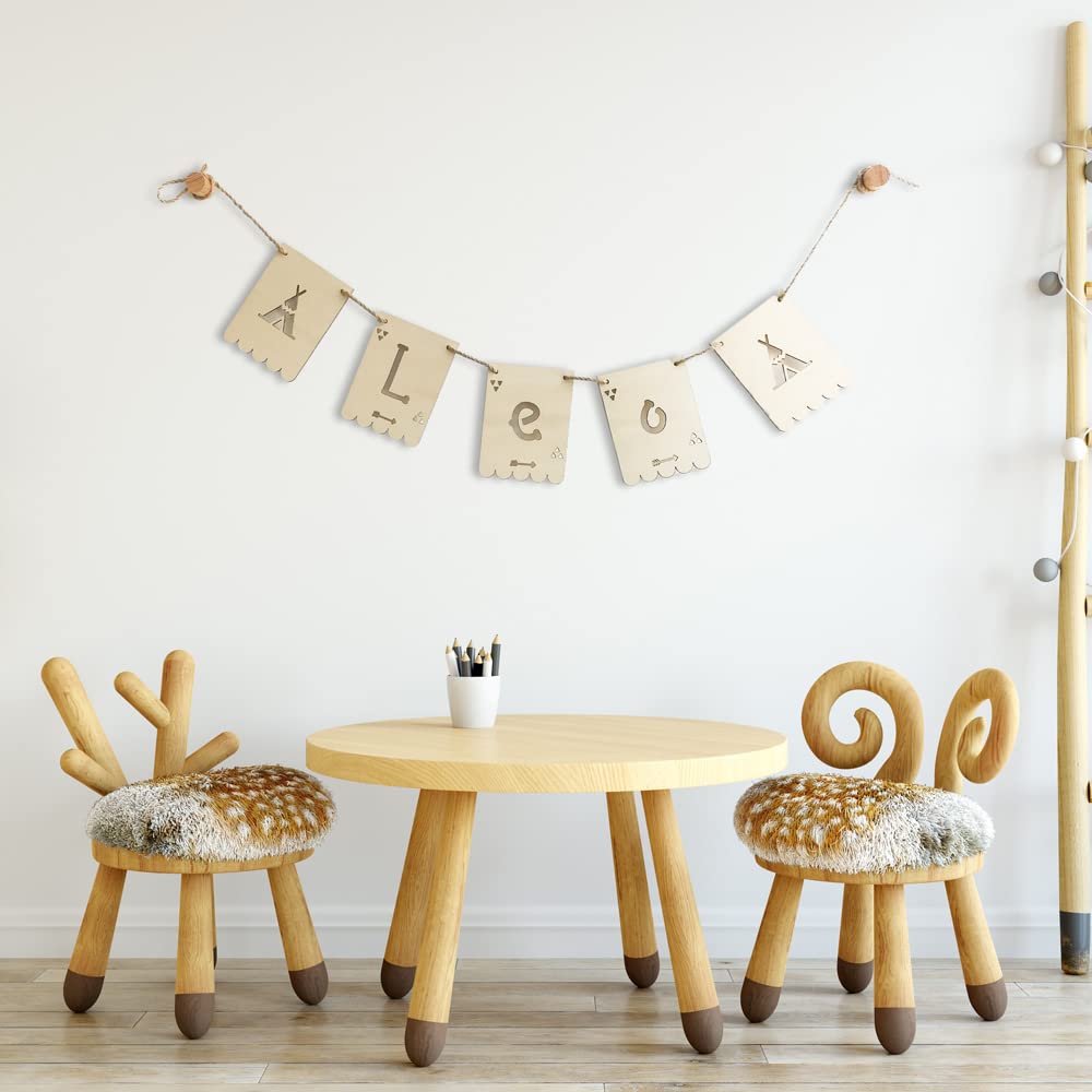 AmericanElm Birch Ply Alphabet Z Wooden Banner ideal product for Livingroom, Kids Bedroom, Birthday Party Dcor and any corner o