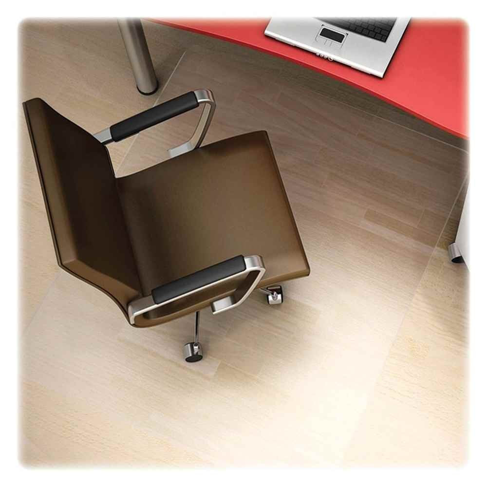 Deflect-O Corporation Chairmat, Pc, Rect, Straight Edge, N/Stud, 46amp;quot;X60amp;quot;, Clear