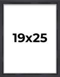 19x25 Shadow Box Frame Contemporary Black | 1'' Depth of Usable Space| Interior Size 19x25 or 25x19 Inches| UV Resistant Acrylic