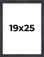 19x25 Shadow Box Frame Contemporary Black | 1'' Depth of Usable Space| Interior Size 19x25 or 25x19 Inches| UV Resistant Acrylic