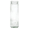 Hobnail Glass Jar Clear - 4Dia x 10H