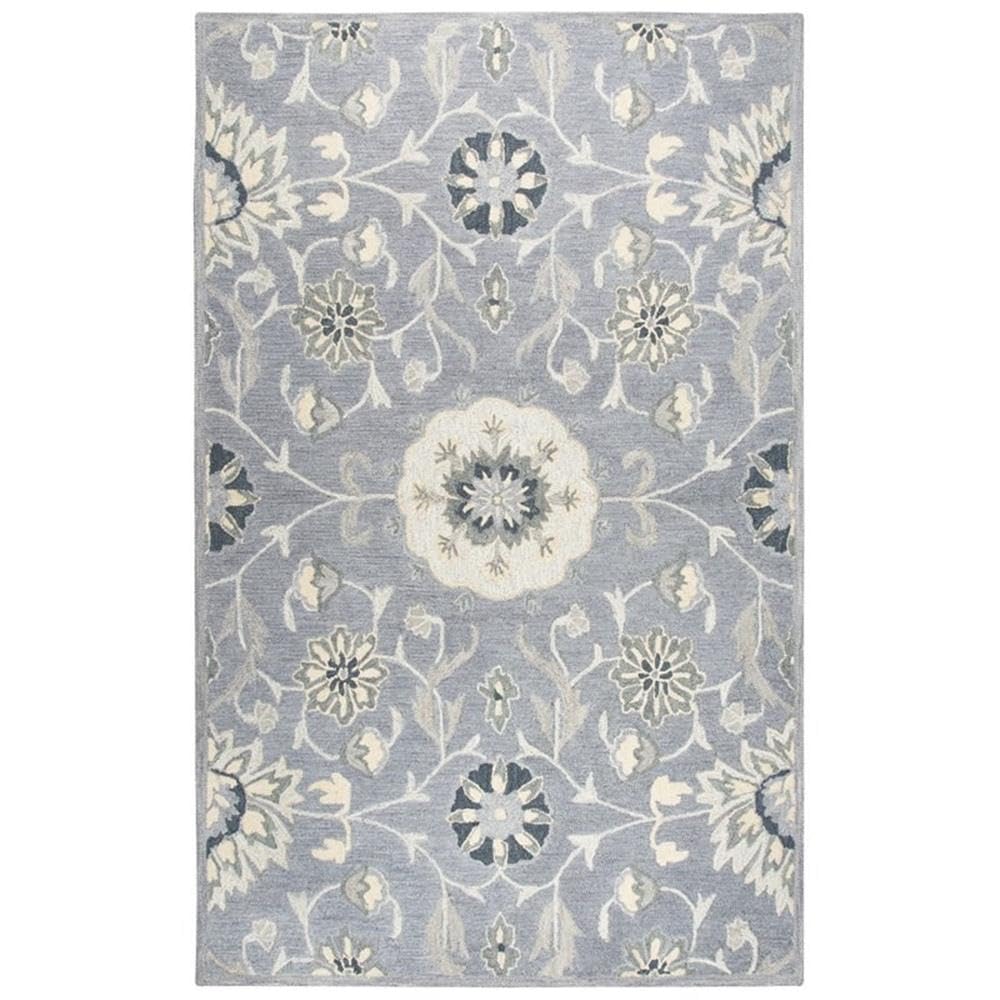 Rizzy Home Alora Decor Cascade 8' X 10' Floral Gray/Taupe/Tan Hand-Tufted Area Rug
