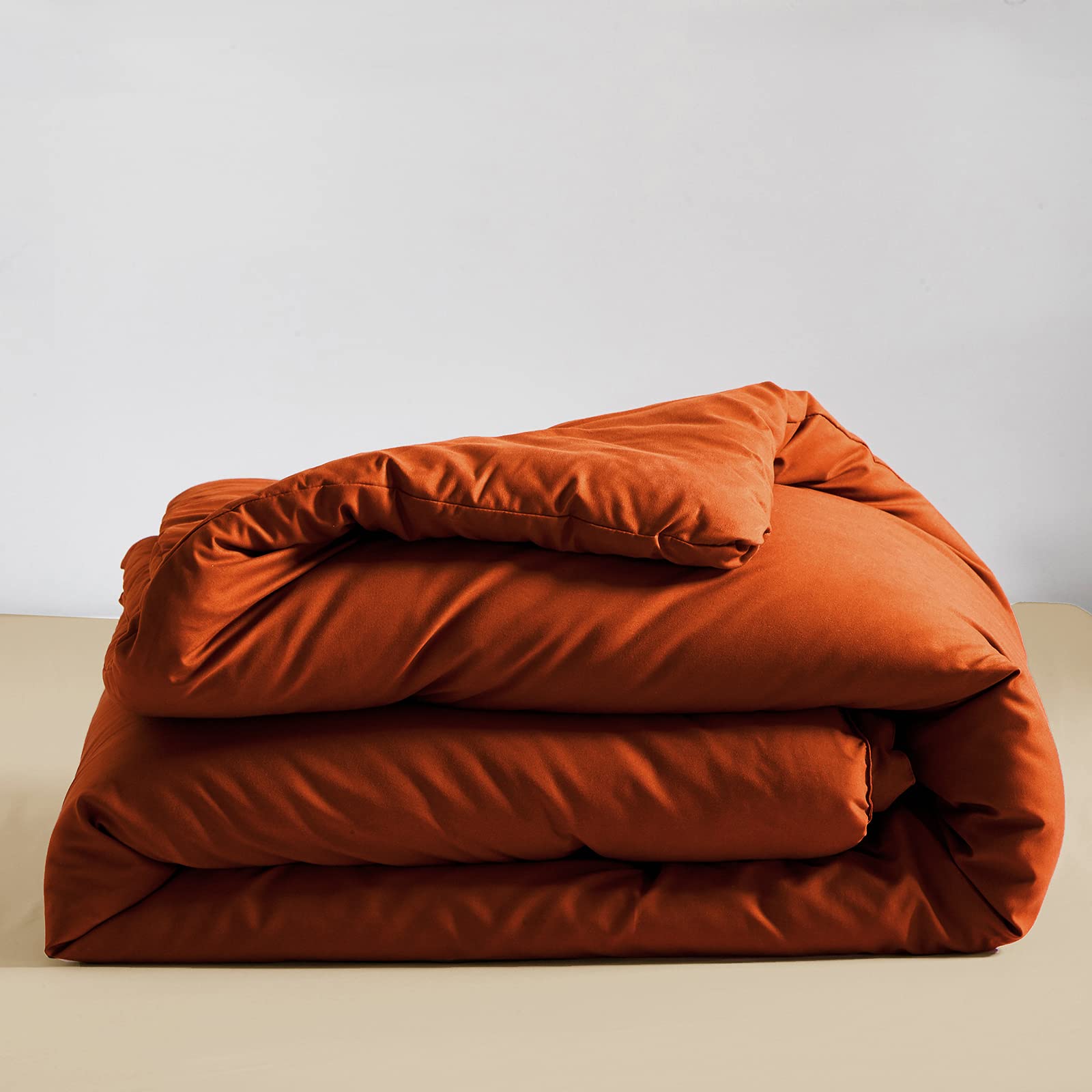 Karever Rust Comforter Sets Twin Burnt Orange Bedding Set Reddish Caramel Color Boys Girls Bed Set Terracotta 3 Pieces Lightweig
