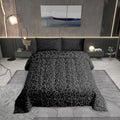 Leopard Print Comforter Set Queen Size,Wild Animal Skin Super Soft Bedding Set For Adults Teens,Black Grey African Cheetah Wildl