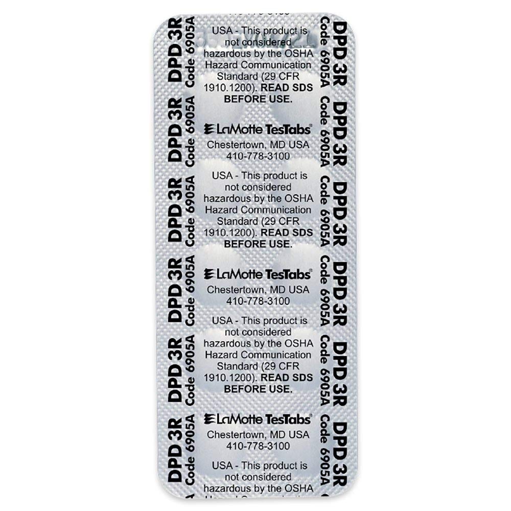 Lamotte 6905A Visual Grade Testabs, Dpd #3, 100 Ct.
