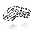 Obrylex SelfAdhesive KitchenBathroom Corner Shelf Organiser Storage Rack