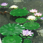 Lightingsky Artificial Floating Foam Lotus Leaves Artificial Foliage Pond Decor (10Cm, Pack Of 6)