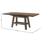 Carefree Home Furnishings Taos 84" Wide Gathering, Canyon Brown Dining Tables