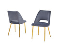 Best Quality Furniture Side Chairs, Dark Gray