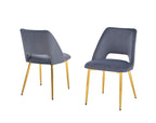 Best Quality Furniture Side Chairs, Dark Gray