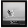 wallsthatspeak 26x28 Black Picture Frame for Puzzles Posters Photos or Artwork
