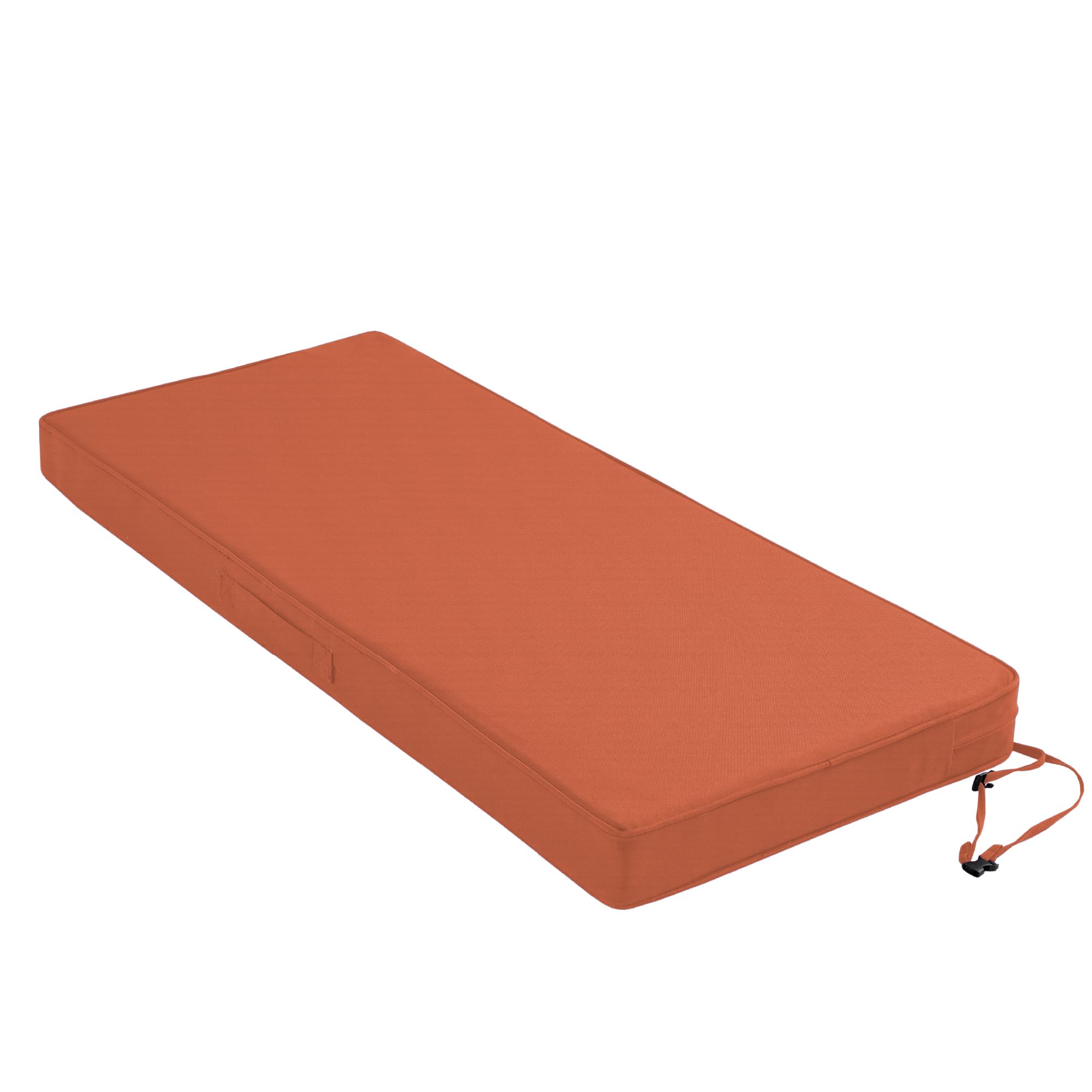 Codi Outdoor Bench Cushion 60 Inch, Waterproof Patio Furniture Cushions For Bench Swing Porch Couch 60X18X3, Spice