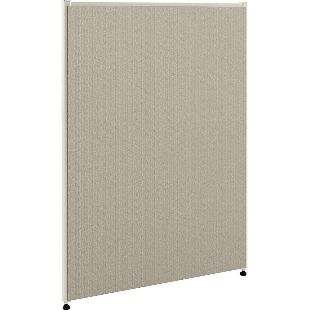 HON Verse Panel , 42&quot;H x 30&quot;W , Light Grey Finish , Grey Fabric,Grey