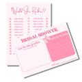 The Decor Cycle Bridal Shower Games Pack10 Cards (5 Each: Kiss the Miss Goodbye & Would She Rather) | Fun Bachelorette Party & 