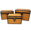 Blue Orchards Pixel Treasure Chest Paperboard Boxes (Set of 3), Decoration for Video Gamers, Birthday Parties, Mining Fun, Stora