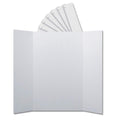 Flipside Products Corrugated Project Boards & Headers Set, 36' X 48', White, 24 Sets