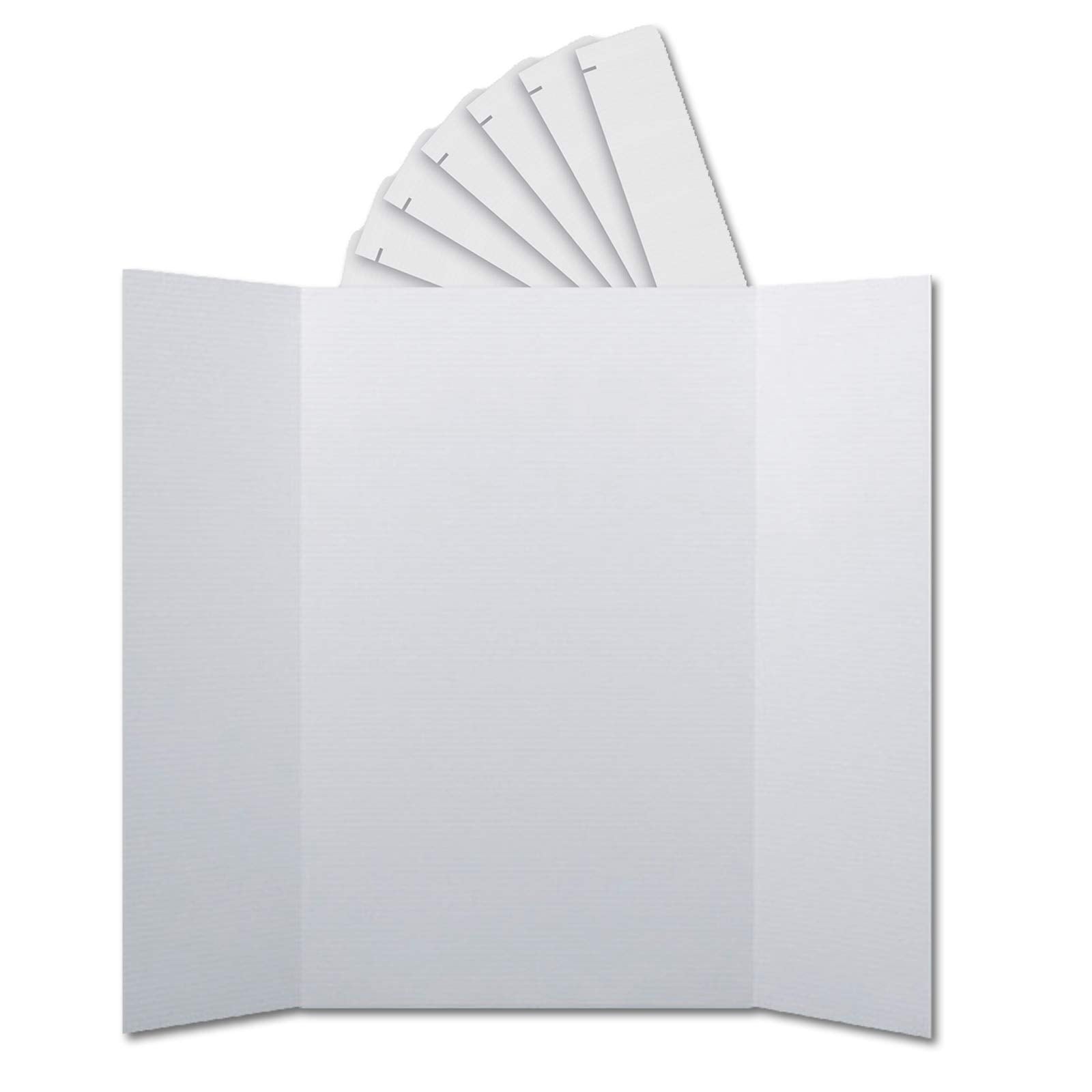 Flipside Products Corrugated Project Boards & Headers Set, 36' X 48', White, 24 Sets