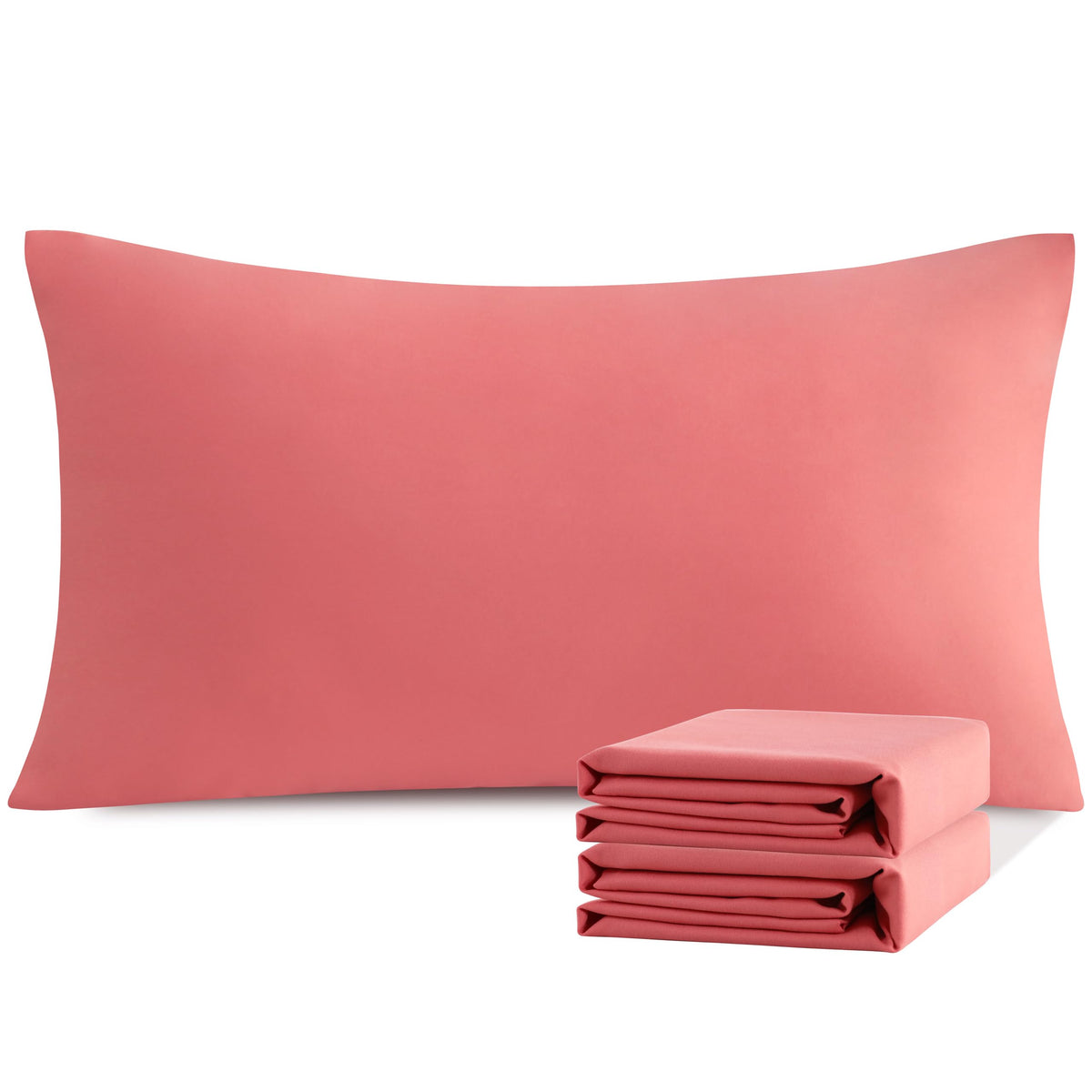 Ntbay King Pillowcase Set - 2 Pack Brushed Microfiber 20X40 Pillowcases - Soft, Wrinkle-Free, Fade-Resistant, Stain-Resistant, C