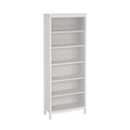 Madrid Adjustable 6 Shelf Bookcase, Open Storage Home Office Bookshelf, White