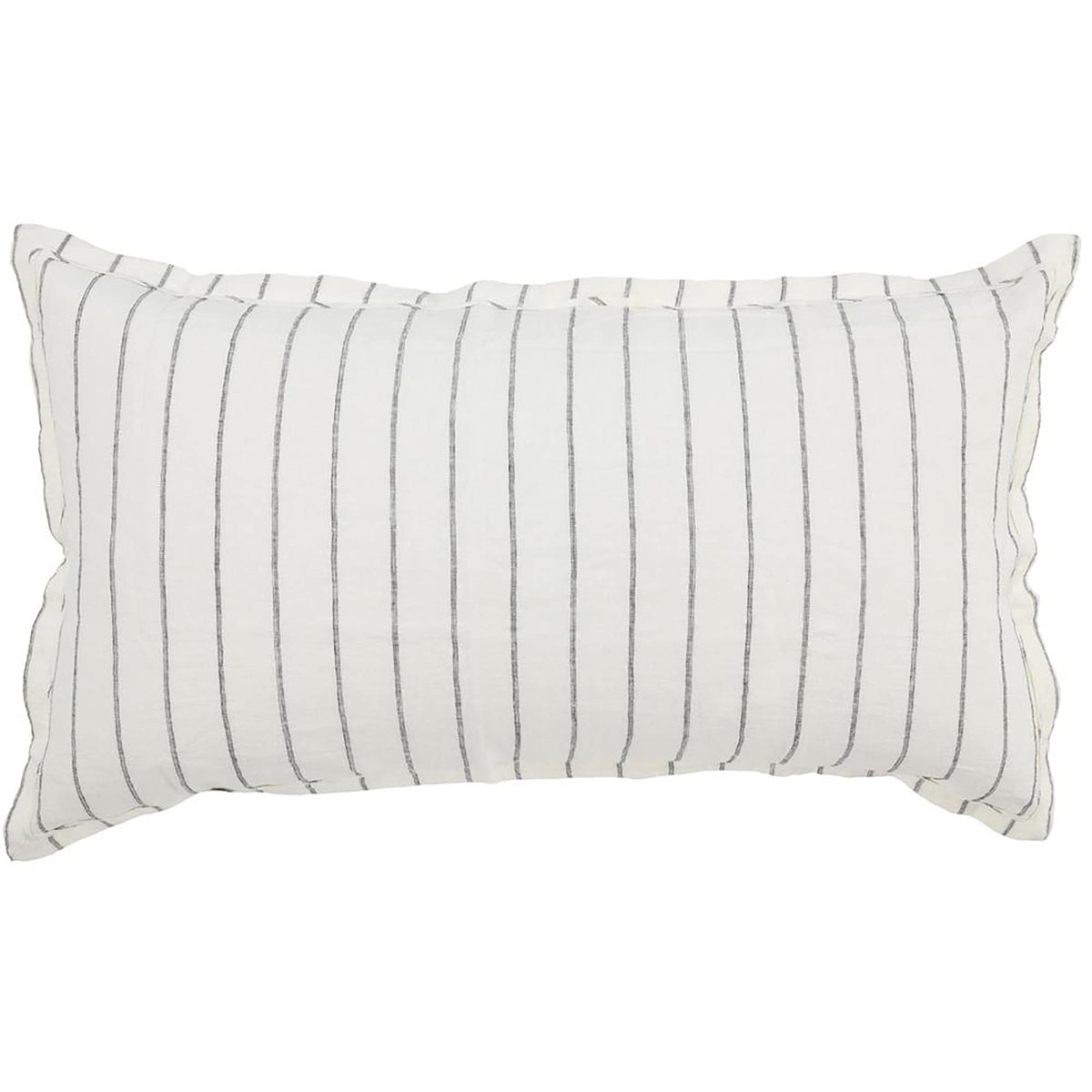 Kosas Home Kingston 20X20 Stripe Belgian Flax Linen & Cotton King Sham - Ivory