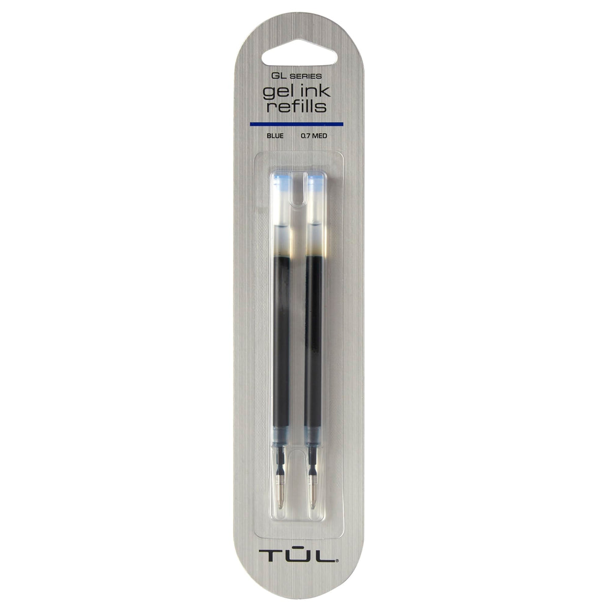 Tul Gel Pen Refills, Medium Point, 0.7 Mm, Blue Ink, Pack Of 2 Refills