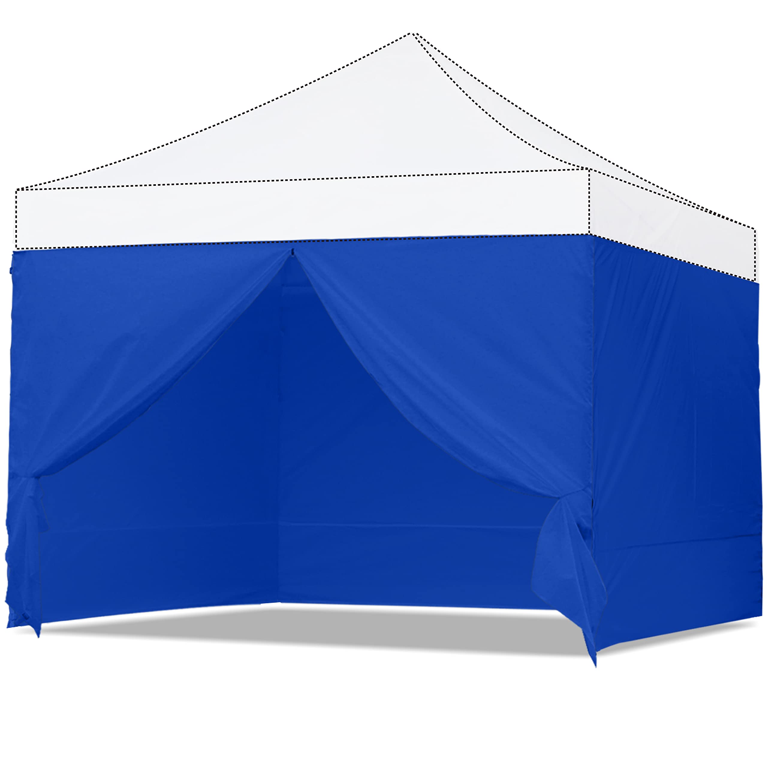 Abccanopy Side Wall 10X10, Blue (4 Walls Only, Not Including Frame And Top)