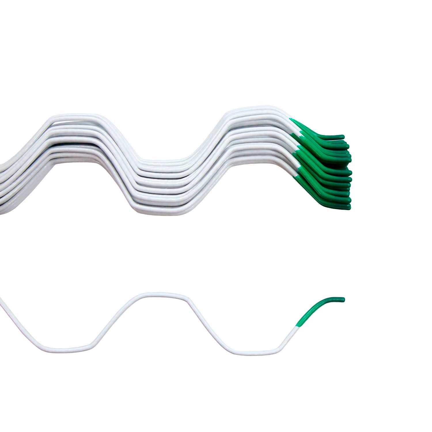 Jiggly Greenhouse Wire Pack Sized 6' 6' | Greenhouse Film Pvc Coated Spring Lock For Attachment Of Plastic Poly Film Or Shade C