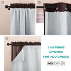 Nicetown Black Out Window Curtain Liner - Thermal Insulated Blackout Drape Liners For 84 Inch Curtains, Blackout Curtain Liners