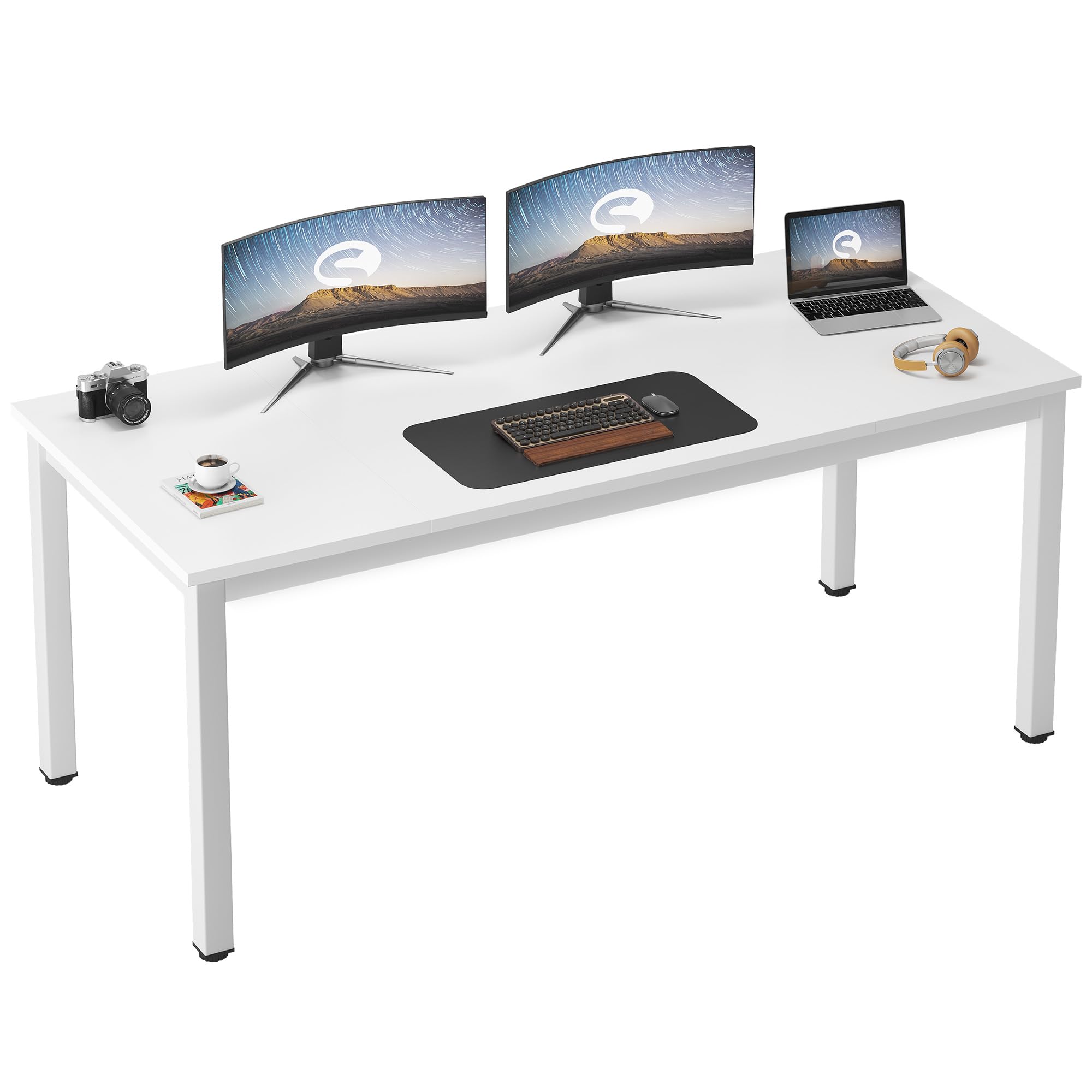 Need 70.8 Inch Executive Office Desk, Large Stylish Computer Desk, Simple Study Writing Desk, Workstation Business Furniture for