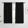 NICETOWN Halloween Blackout Curtains Window Panel Drapes - (Black Color) W34 x L54, Double Panels, Home Decoration Light Blockin