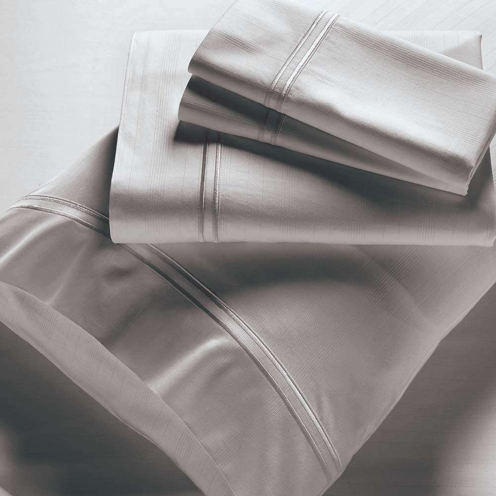 PureCare Elements Rayon Derived from Bamboo Pillowcase Set Featuring an Enveloping Design, King, Dove Gray