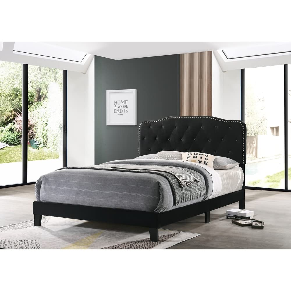 Furniture B102-Fb Bedframe, Full, Black