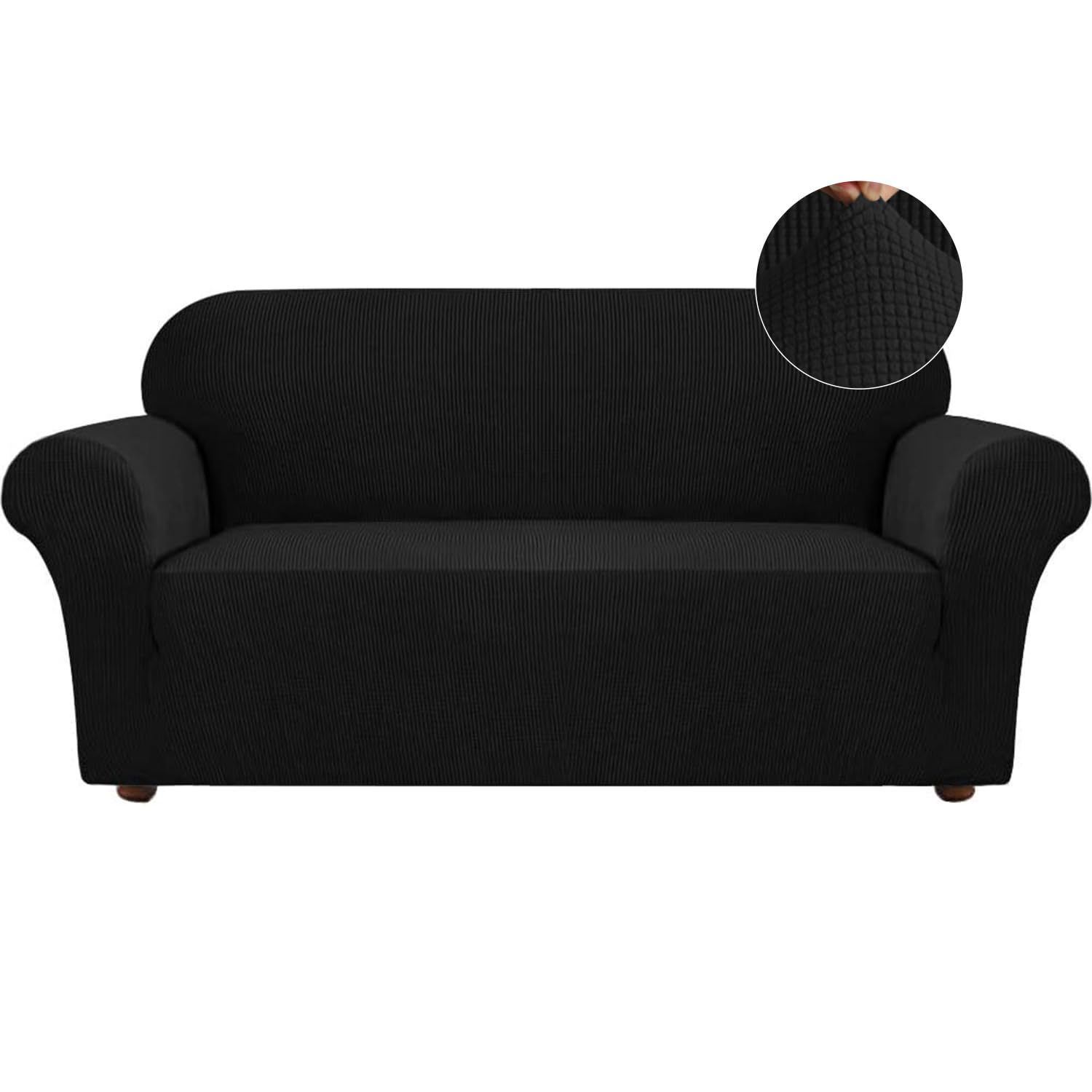 Turquoize Stretch Sofa Slipcover Couch Cover Sofa Covers For 3 Cushion Couch 1 Piece Sofa Slipcover For Living Room With Jacquar