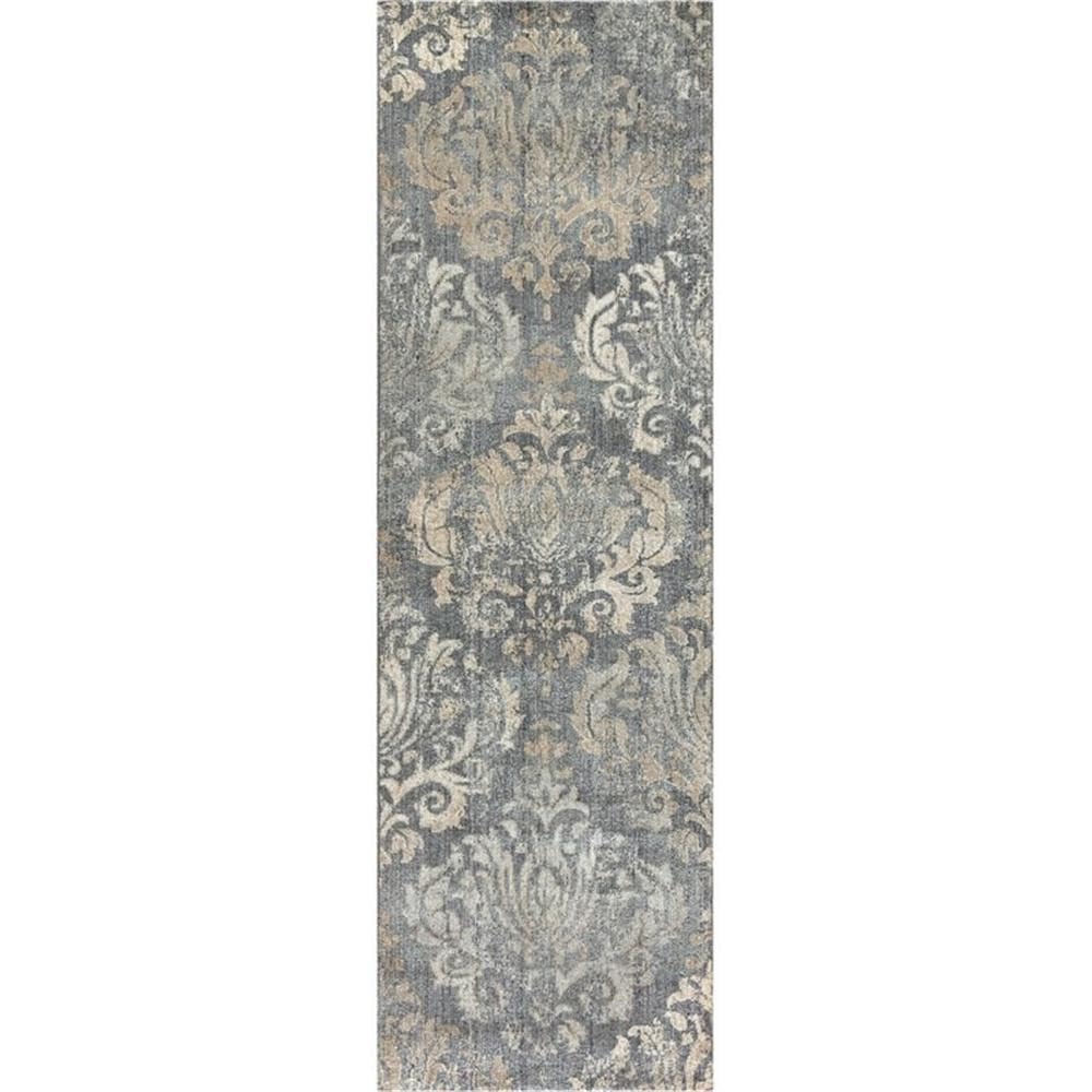 Rizzy Home Alora Decor Euphoria 2'6" X 8' Lt. Beige/Gray/Rust/Blue Hybrid Area Rug