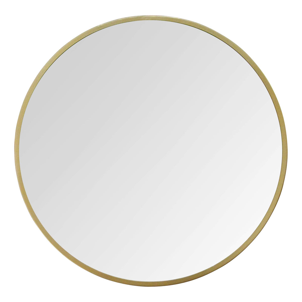 Stratton Home Décor Stratton Home Decor 28&quot; Aubrey Gold Metal Wall Mirror, 28.00W X 0.40D X 28.00H