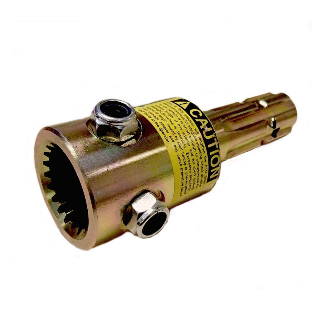 Reliable Aftermarket Parts Our Name Says It All, 03-32-00090 New Pto Adaptor For Universal 1 3/4' 20 Spline To 1 3/8' 6 Spline