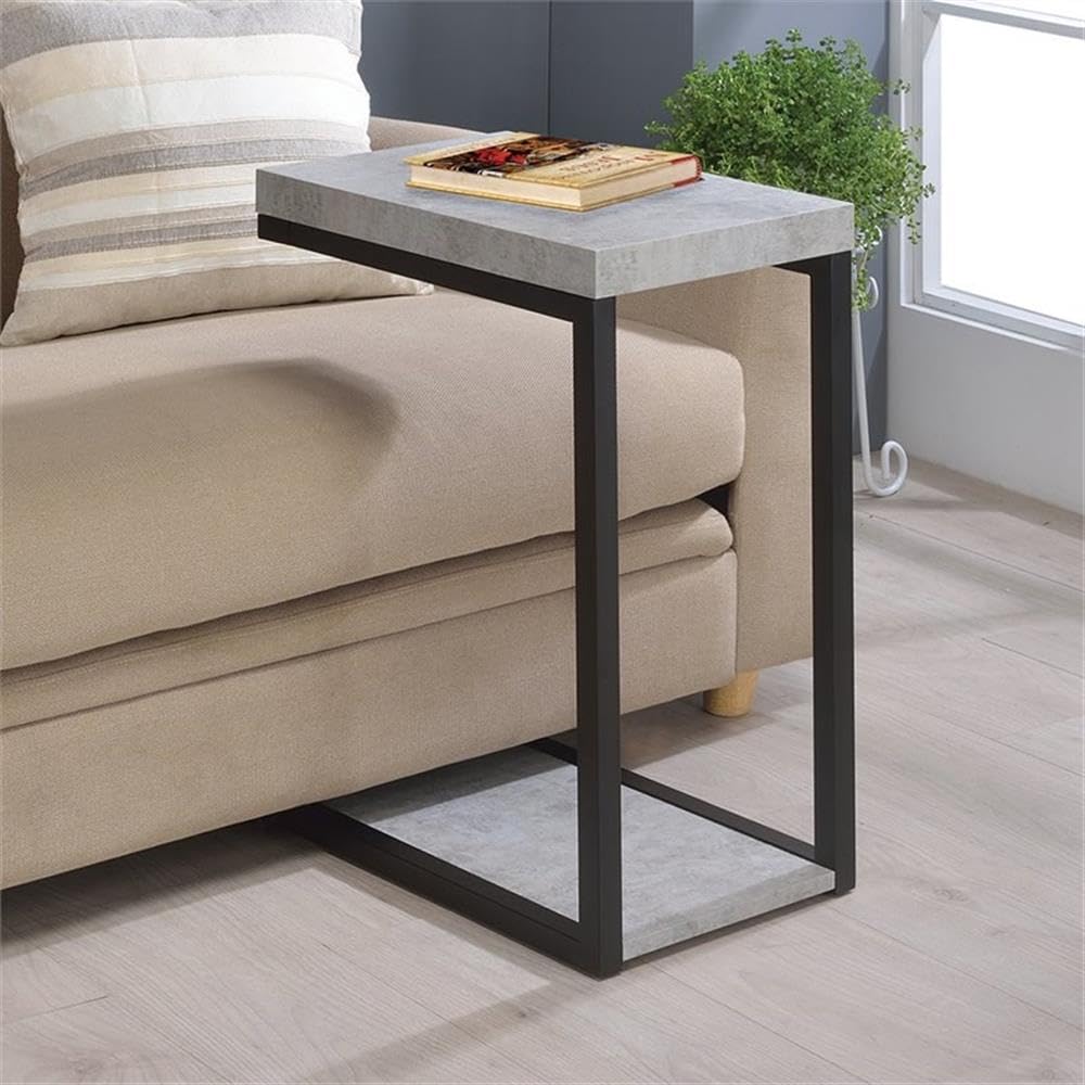 Coaster Furniture Snack Table Cement and Black 902933