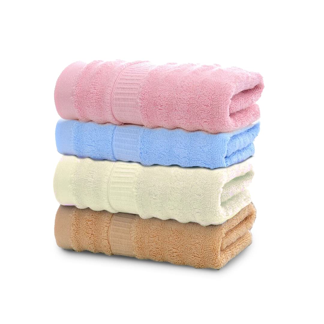 Mush Bamboo Multicolor Towels For Bath Large Size | 600 Gsm Bath Towel Set For Men & Women | Soft, Highly Absorbent, Quick Dry,A