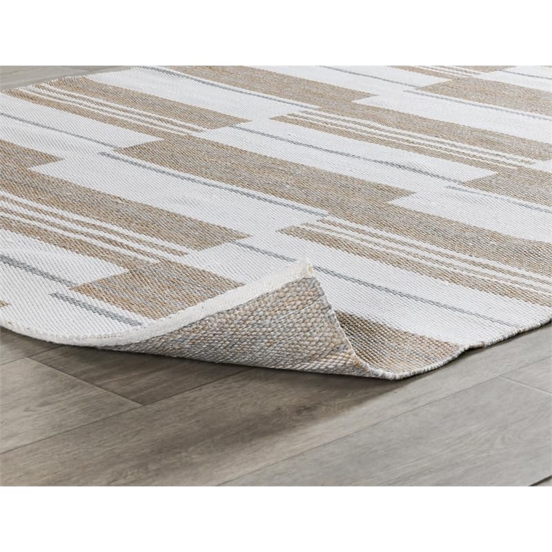 Kosas Home Boulder 24 X 36 Polypropylene Fabric Area Rug In Ivory/Natural