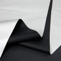 Blackout Drapery Shade Fabric Black And Silver 100 Percent Shading Light Waterproof Sunshade Cloth Light Weight (3Yards)