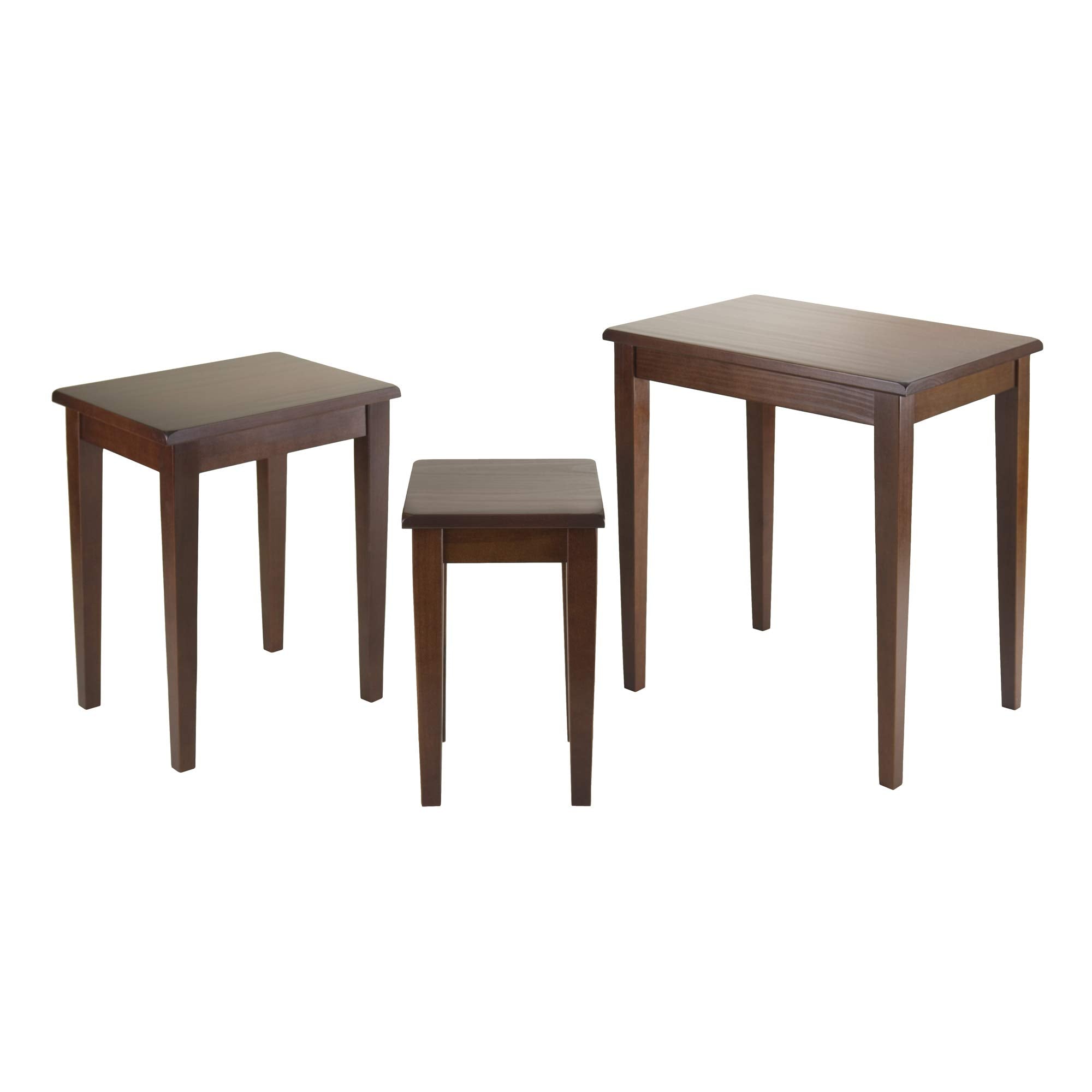 Winsome Wood Regalia Accent Table, Walnut, 14.9'D x 20'W x 21.6'H