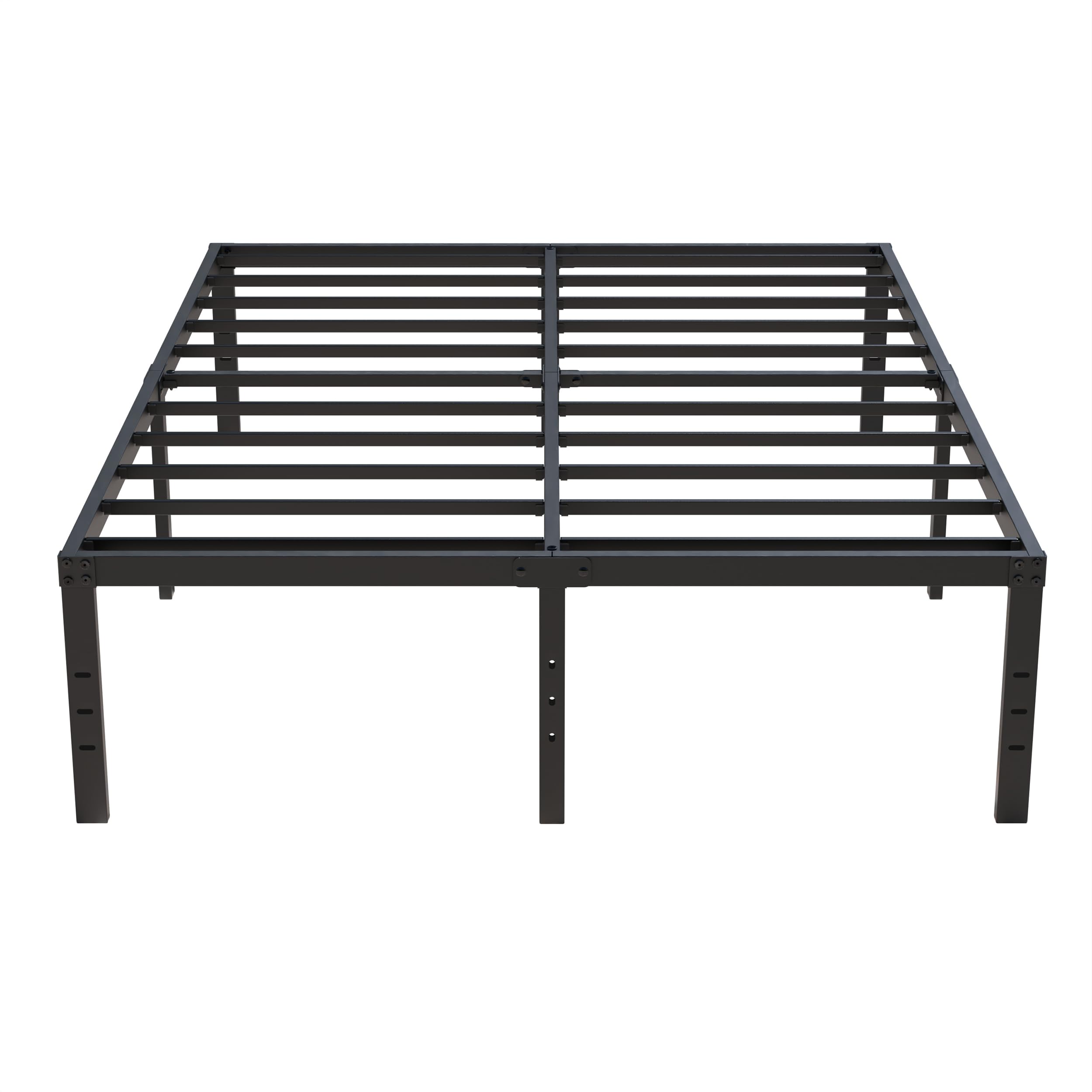 Upcanso 18 Inch California King Bed Frames No Box Spring Need, Platform Cal King Bed Frame With High Storage, Eassy Assembly 3,500 Lbs Heavy Duty Bedframes, Black
