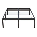 Upcanso 18 Inch King Bed Frame Heavy Duty Metal Platform King Size Bed Frames With High Storage, Eassy Assembly 3,500 Lbs Heavy Duty Bedframes, Black
