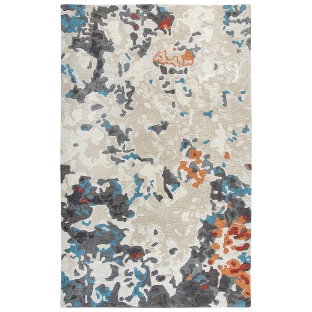 Alora Decor Flare 8' X 10' Abstract Beige/Grey/Orange/Rust Hand-Tufted Area Rug